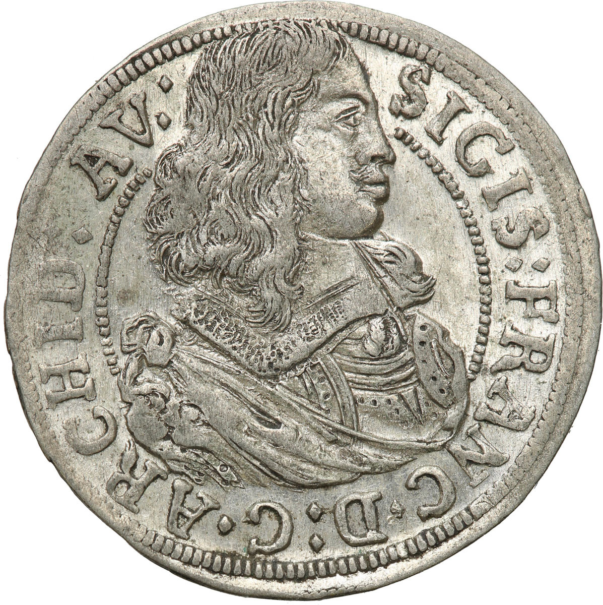 Austria. Zygmunt Franciszek (1662-1665). 3 krajcary 1663, Hall